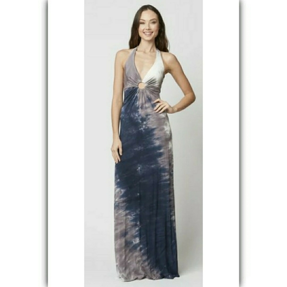 Michelle Jonas Dresses & Skirts - Michelle Jonas orange ombre tie dye maxi dress